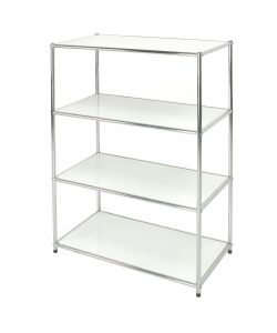 Libreria Cromata 4 Ripiani Bianchi Cm 40 X 80 X H. 120