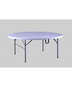 Tavolo tondo con gambe pieghevoli cm 182 x h. 74