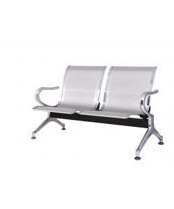 Panca 2 Posti In Acciaio Microforato - Grigia