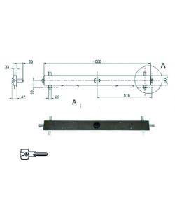 Serratura Bascule Spranga Pompa 6002 Kassel