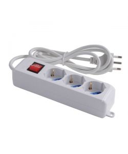Multipresa 3X2P+T Schuko con Interruttore Syntesy 00377