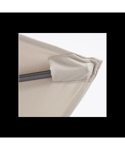 Ombrellone in Poliestere Beige - Metallo - 300 cm Tondo