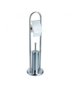 Portascopino Wc+Portarot.  Acqua Inox Aglaia 03737