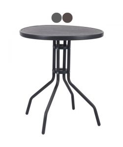 Tavolo Wood Tondo Marrone Cm 60 Vette 09633