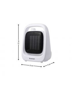 Syntesy Termoventilatore Ceramico Bianco Tipper 600-1200W - 21x11x27cm
