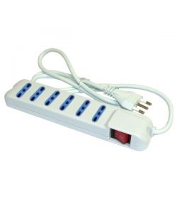 Multipresa 6X2P+T con Interruttore Syntesy 00338