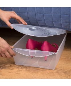 Scatola Contenitore U-Box Small in Plastica Trasparente - 26x36x13 cm