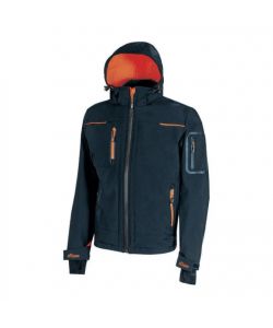 U-POWER Giacca Softshell Space Deep Blue XXL Impermeabile Antivento