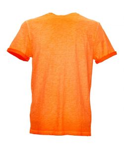U-POWER T-shirt manica corta slim fit 100% cotone orange fluo 2XL