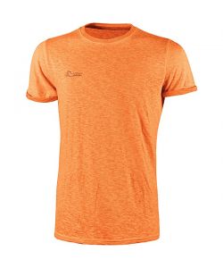 U-POWER T-shirt manica corta slim fit 100% cotone orange fluo 2XL