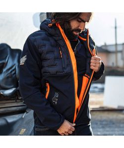U-POWER Giacca Uomo Ibrida Antivento Deep Blue TG. M Traspirante e Leggera