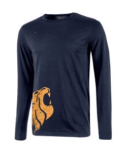 U-Power T-Shirt Manica Lunga Alien Blu XL in 100% Cotone Slim Fit