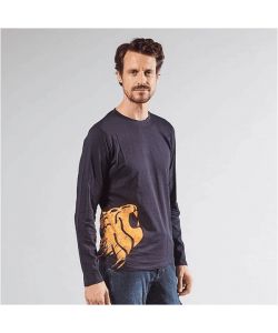 U-Power Maglietta Alien Manica Lunga Slim Fit Uomo Deep Blue TG.XXL