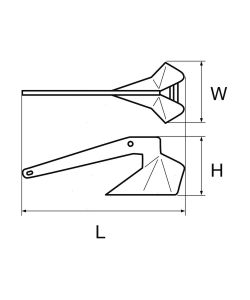 Ancora Delta Zincata 4Kg<