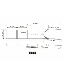 Scaletta Pulpito 3Gr Inox<