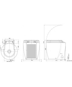 Toilet Ocean Laguna Std 12V