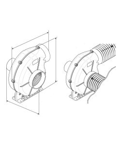Aspiratore Staffa Ocean 750 12V