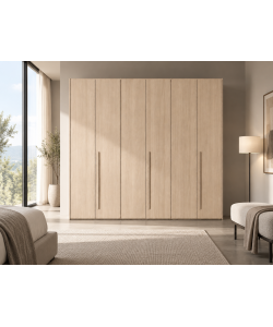 Mcs Mobili Armadio Easy 6 Ante in Olmo - Spazioso e Armonioso 244x53x244 cm