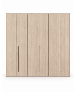Mcs Mobili Armadio Easy 6 Ante in Olmo - Spazioso e Armonioso 244x53x244 cm