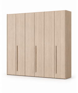 Mcs Mobili Armadio Easy 6 Ante in Olmo - Spazioso e Armonioso 244x53x244 cm