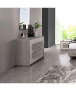MCS Com Pianosa Grigio Cenere 3 Cassetti 105x46x75 cm - Arredo Ecologico