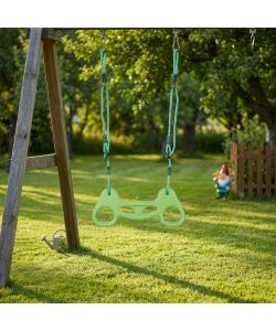 Milani Home Trapezio Multicolor in ABS con Corde in PE per Esterni