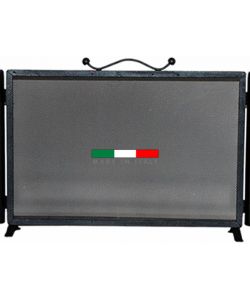 Pegoraro Parascintille Camino in Ferro Battuto Antracite - 100 cm