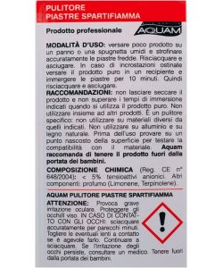 Pulitore Piastre Spartifiamma 500 ml Set 2 Flaconi e Panno