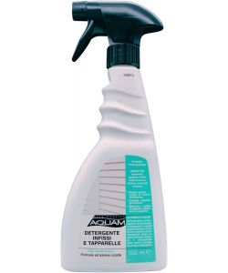 AQUAM Kit detergente spray infissi e tapparelle 1000 ml con panno SOFT
