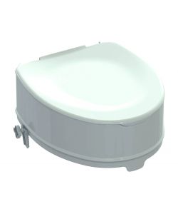 GIMA Rialzo WC 14 cm con coperchio e sistema di fissaggio bianco