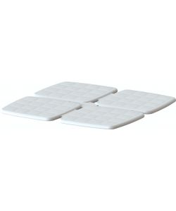 K design Pedana Doccia Antibatterico Bianco 55x55 cm XL EXTRALIGHT