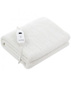 Innoliving Scaldaletto Elettrico Singolo Poliestere Bianco 150x80 cm