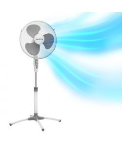 Innoliving Ventilatore piantana 45W 40cm bianco con 3 pale e oscillazione