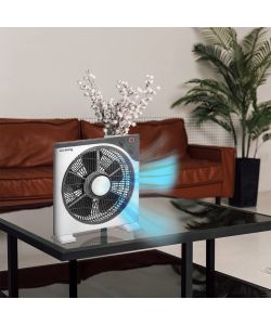 Innoliving Ventilatore Box Bianco 45W con Timer 60 Minuti e 5 Pale