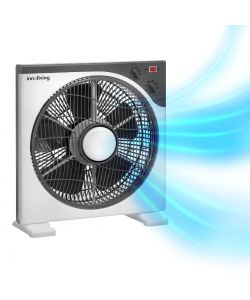 Innoliving Ventilatore Box Bianco 45W con Timer 60 Minuti e 5 Pale