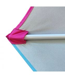 Ombrellone da Spiaggia Antivento Anti-UV - D.220 cm - Colori Assortiti