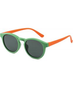 Gianmarco Venturi Occhiali da Sole Unisex Verde/Arancione 45 mm Bambini