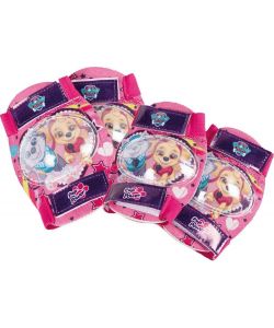TataWay Kit protezione bici bambina Paw Patrol fucsia con guanti S