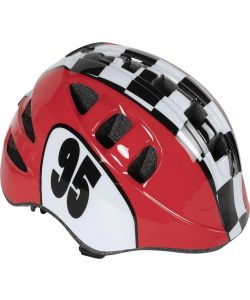 Set Seggiolino Posteriore e Casco Bingo Rosso e Bianco S 52-56 cm