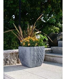 Vaso Lithos 40 Grigio Pietra 41,3 x 41,3 x 40,4 cm