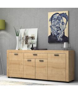 Madia Fiesta 4 ante e 1 cassetto rovere 177x40x76