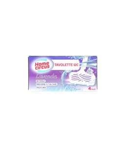 Tavoletta Detergente igienizzante per WC Home Circus Lavanda 4 pezzi