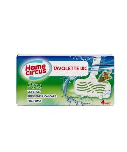 Tavoletta Detergente igienizzante per WC Home Circus Pino 4 pezzi