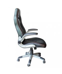 Cosma Poltrona Gaming Nero Poliuretano 71x71,5x115-125 cm con Braccioli