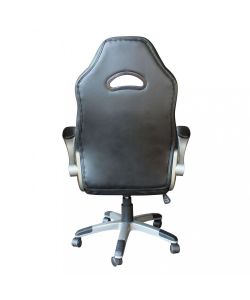 Cosma Poltrona Gaming Nero Poliuretano 71x71,5x115-125 cm con Braccioli