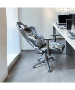 Poltrona Fortnite da Gaming Grigia con Braccioli 68,5x69,5x121-128,5 cm