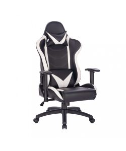 Cosma Poltrona da Gaming Fallout Bianca e Nera con Braccioli 69,5x71,5 cm