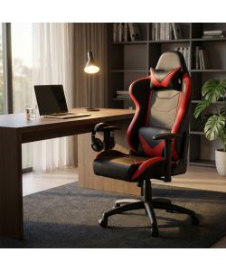 Cosma Poltrona Gaming Fallout Rosso e Nero 69.5x71.5x121-129 cm
