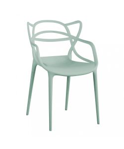 Cosma Poltrona Lily Verde con Braccioli 54x53x83 cm in Plastica