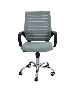 Cosma Poltrona da Ufficio Melody Nero con Braccioli e Base Cromata